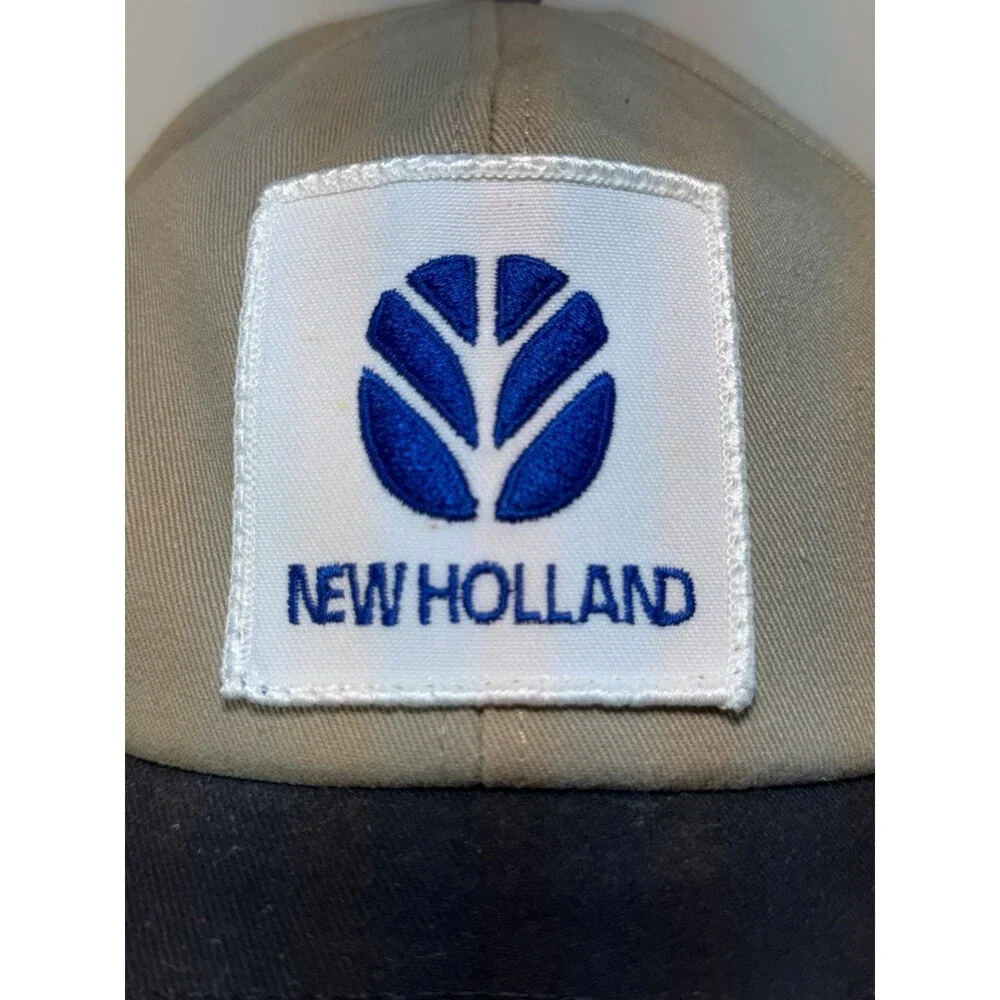 Vintage New Holland Patch Trucker Farm Snapback Hat‎ K-Products USA